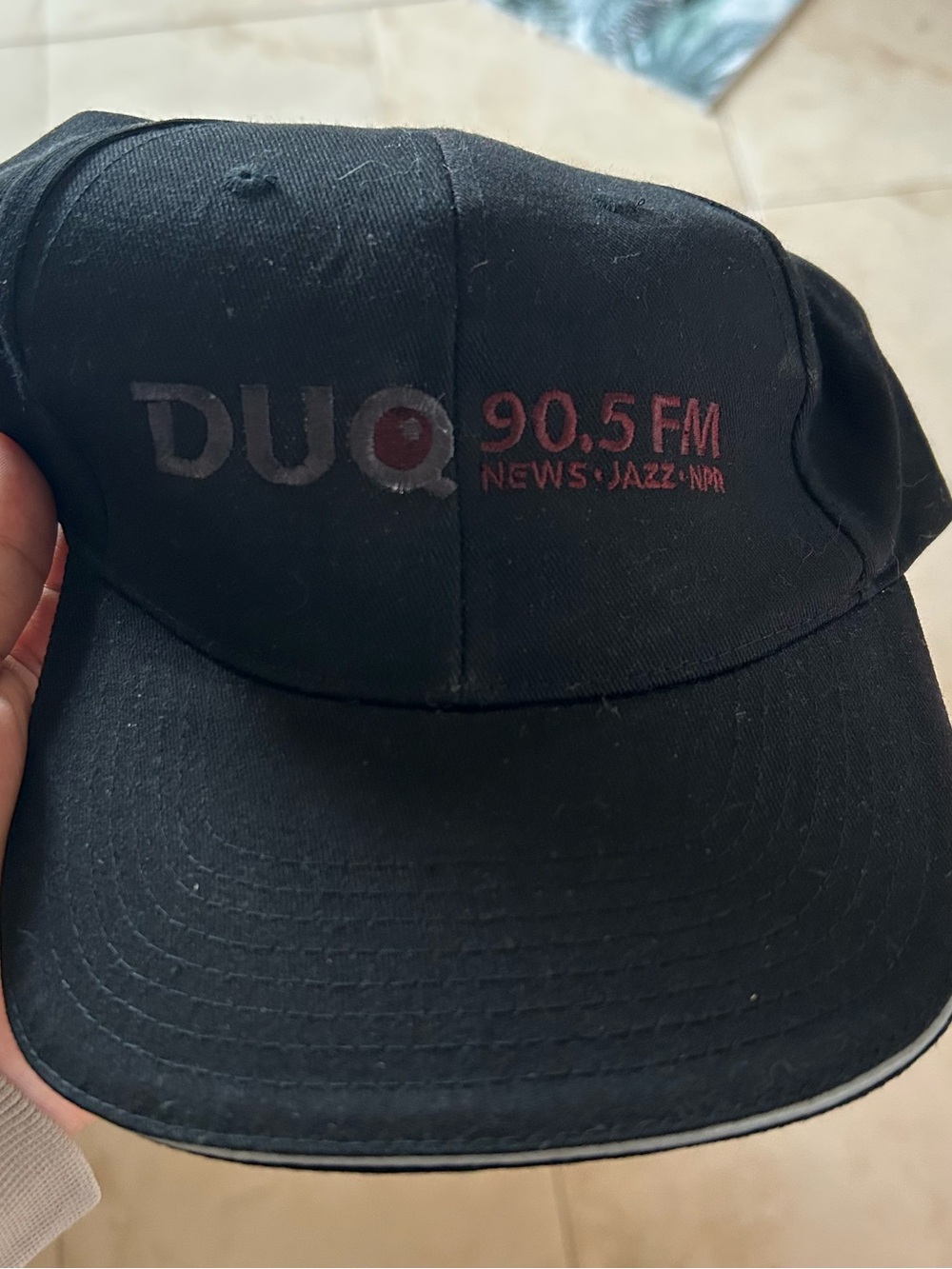 D U Q 90.5 FM Black Baseball Cap news jazz etc hat unisex #96